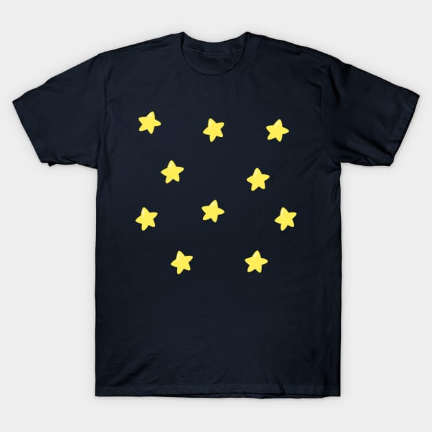 Light Yellow Stars T-Shirt by Sofia Sava